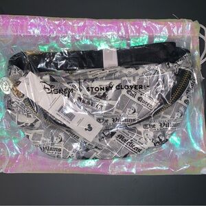 Bad News Spreads Disney Villains Newspaper Headlines Stoney Clover Lane hip bag